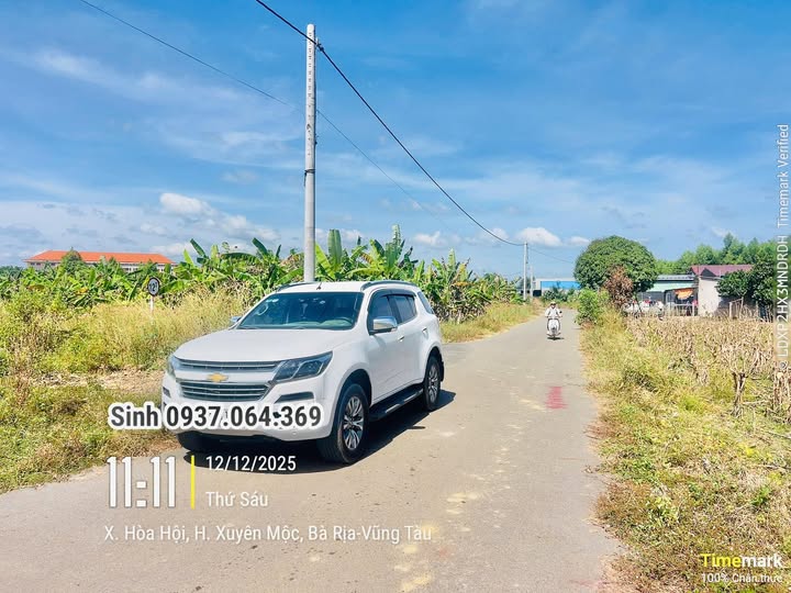 Đất nền Hòa Hội - Xuyên Mộc 225m² giá 750 triệu - Sổ hồng chính chủ!