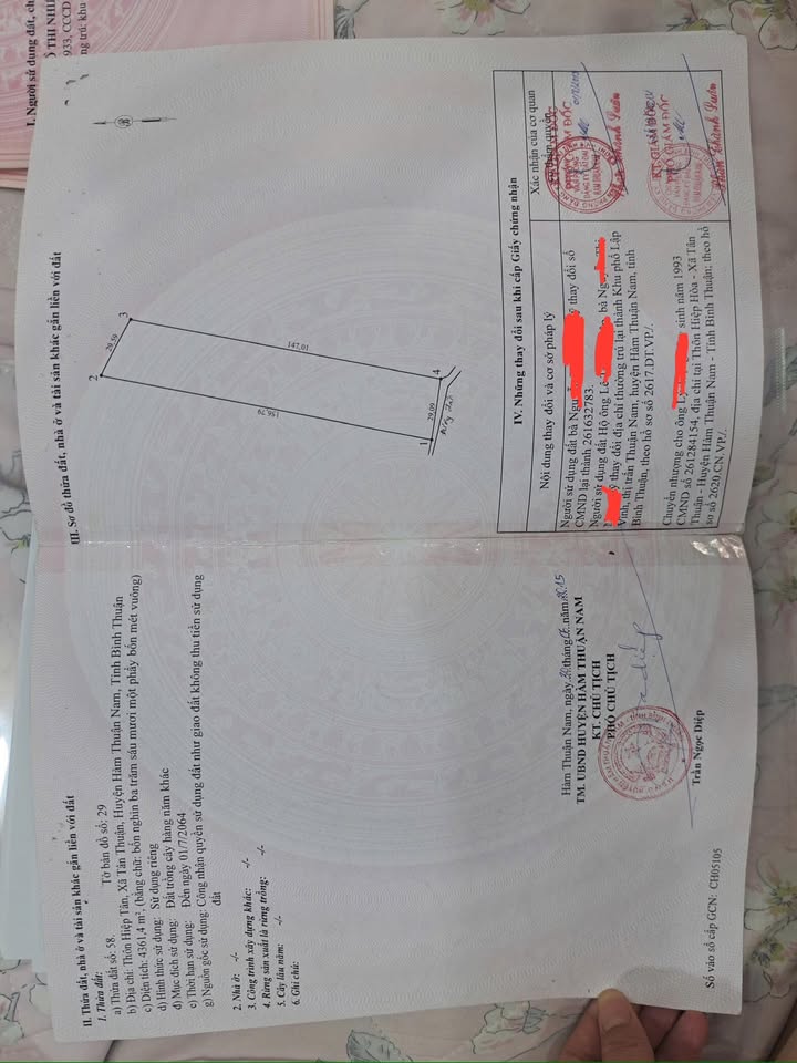 Đất Tân Thuận, Hàm Thuận Nam 17280m² - 2 mặt tiền, giá thỏa thuận hấp dẫn!