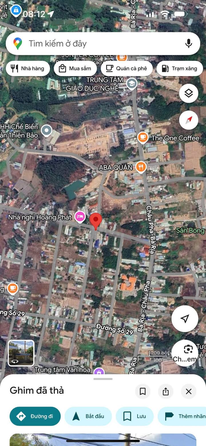 Đất thổ cư 1.127m² xã Châu Pha, Phú Mỹ - Mặt tiền đường nhựa, giá 4.6 tỷ!