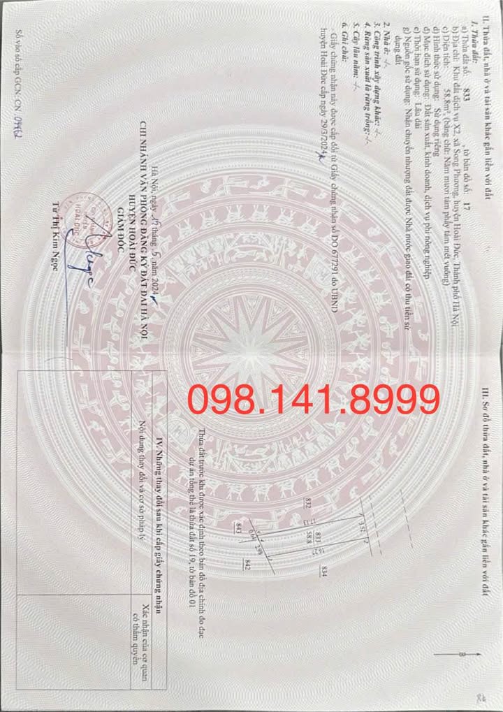 Đất dịch vụ Song Phương 59m² giá thỏa thuận - Vị trí đẹp, pháp lý chuẩn!