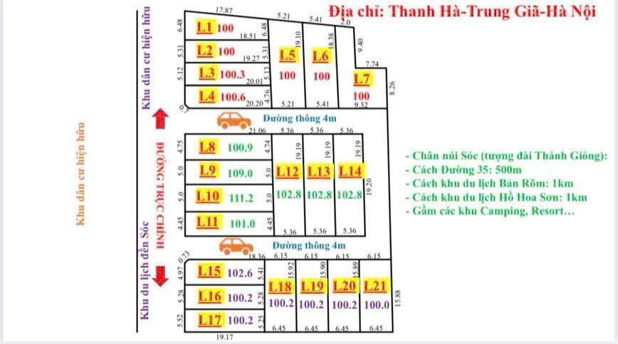 Đất nền Thanh Hà Trung Giã 100m² - Đầu tư sinh lời lâu dài!