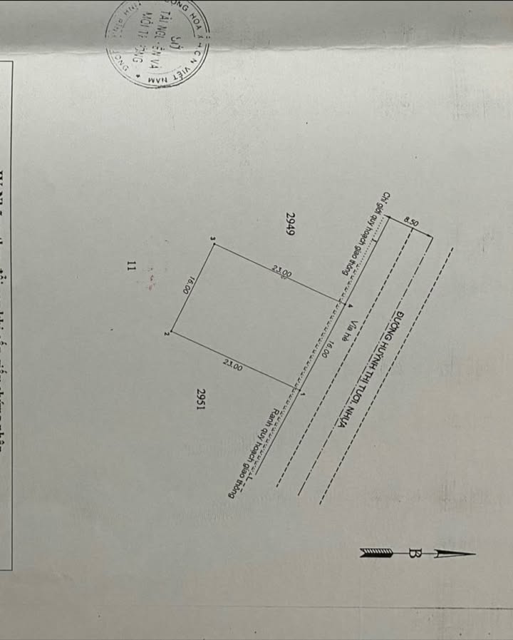 Đất nền mặt tiền Huỳnh Thị Tươi, Dĩ An 368m² giá 13.6 tỷ - Cơ hội đầu tư sinh lời!
