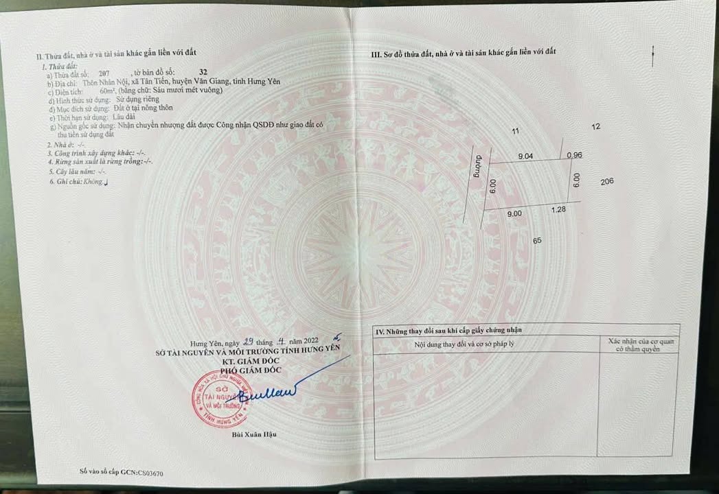 Đất thổ cư 60m² tại Nhân Nội, Tân Tiến, Văn Giang - Giá chỉ 2 tỷ, cơ hội đầu tư tuyệt vời!