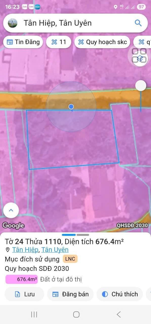 Đất nền Tân Hiệp Tân Uyên 695m² giá thỏa thuận - Lý tưởng cho nhà vườn