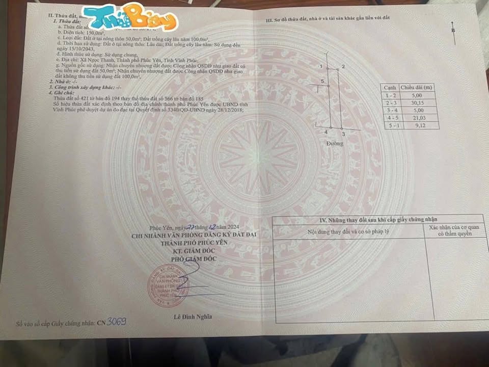 Đất nền Phùng Chí Kiên, Xuân Hoà, Phú Thọ 150m² giá 1.5 tỷ - Đầu tư sinh lời hấp dẫn!