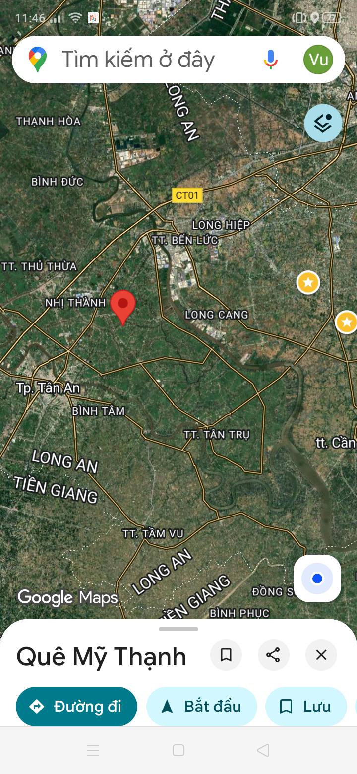 Đất thổ cư 297m² hai mặt tiền ô tô tại ấp 4, Tân Trụ - Đầu tư sinh lời!