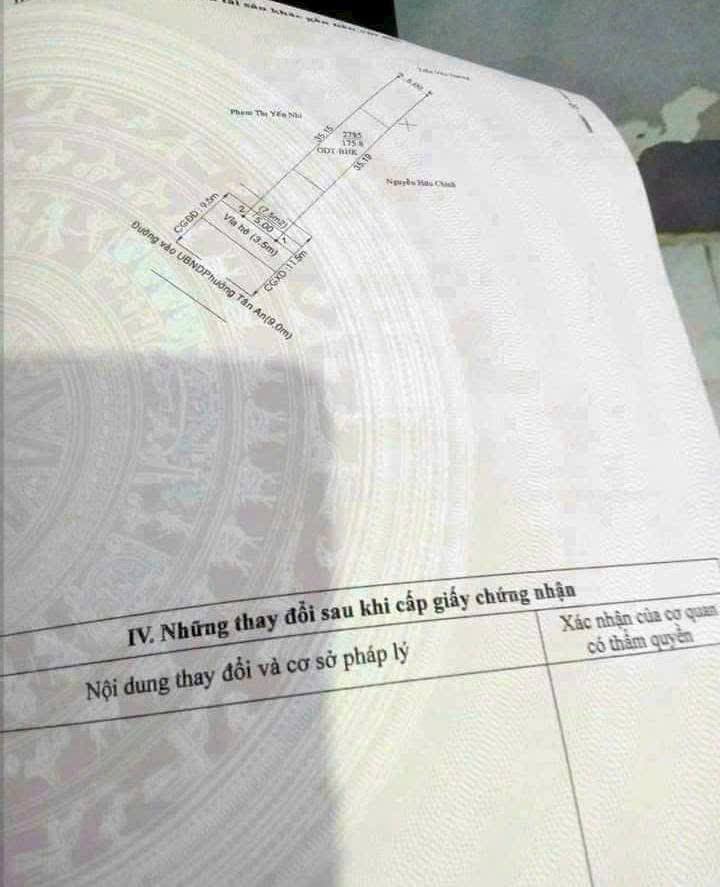 Đất mặt tiền Mạc Đĩnh Chi, Tân An, 175m² giá 2.5 tỷ - Cơ hội đầu tư sinh lời!