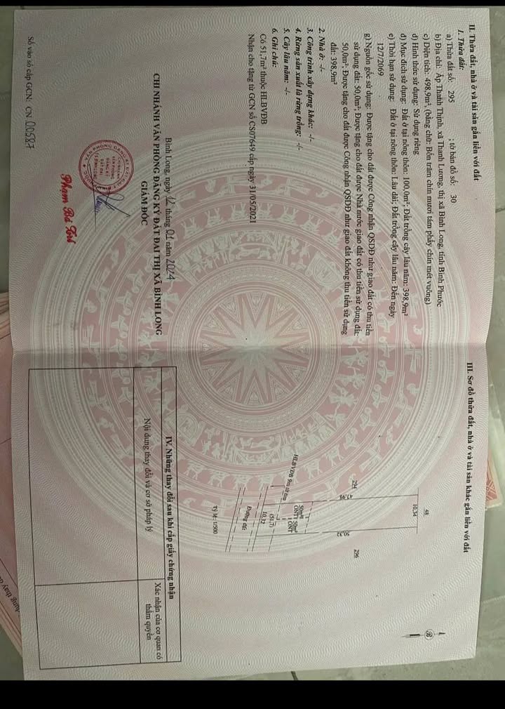 Đất nền chính chủ tại phường An Lộc, Chơn Thành 500m² giá chỉ 320 triệu - Cơ hội đầu tư tuyệt vời!