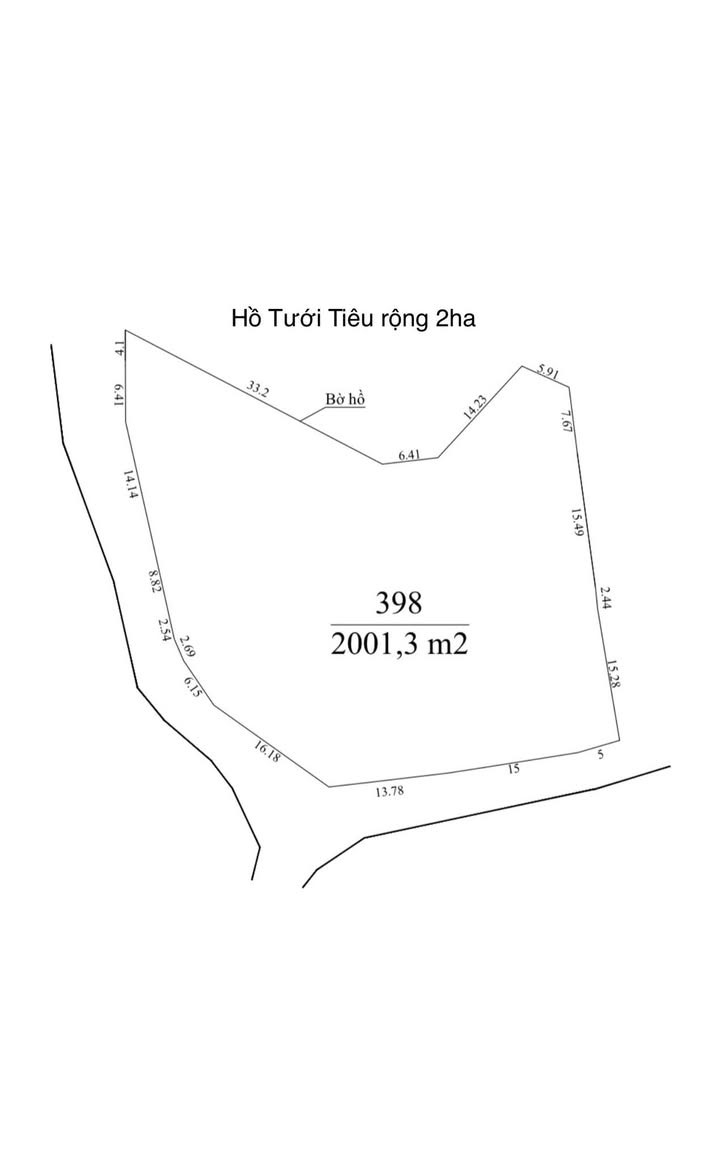 Đất nghỉ dưỡng view Hồ 1.749,5m² - Lưng tựa núi, mặt hướng thủy
