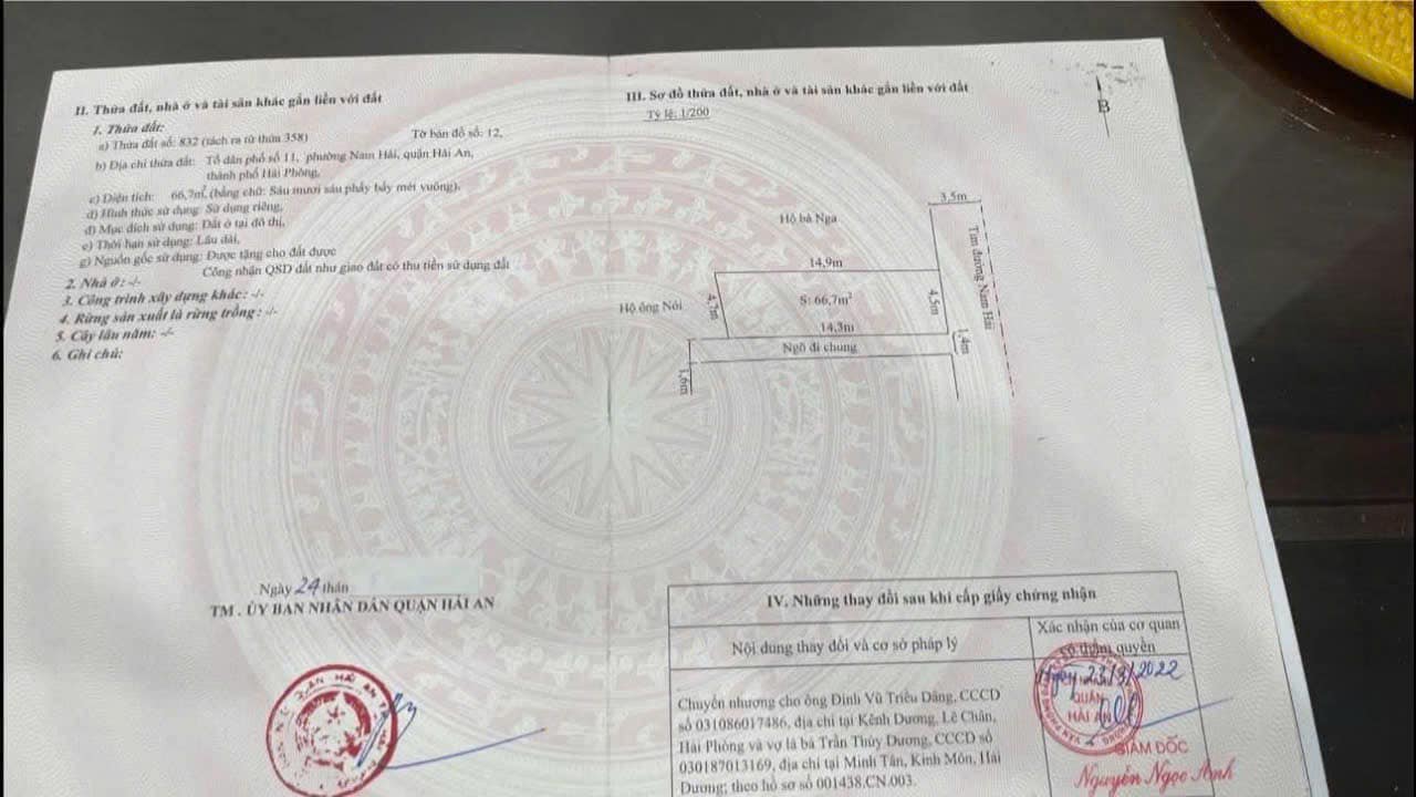 Đất mặt đường Nam Hải 66,7m² giá 3 tỷ - Cơ hội đầu tư hấp dẫn!