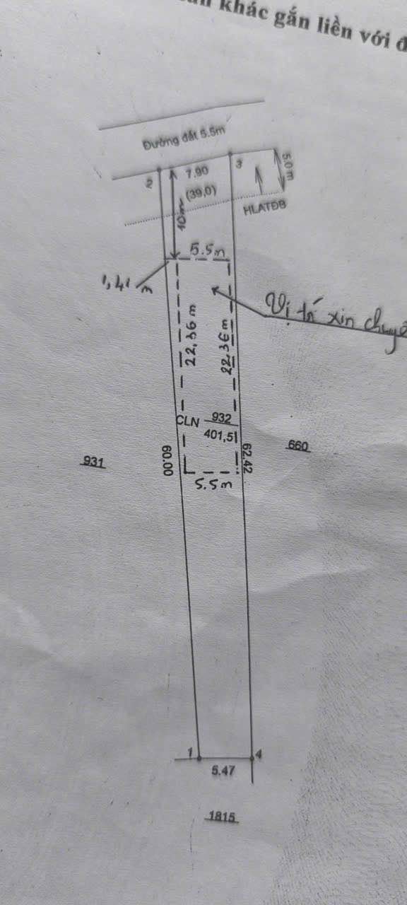 Đất Hòa Lợi Bến Cát 401m² giá 2 tỷ - Phù hợp xây trọ, chính chủ bán!