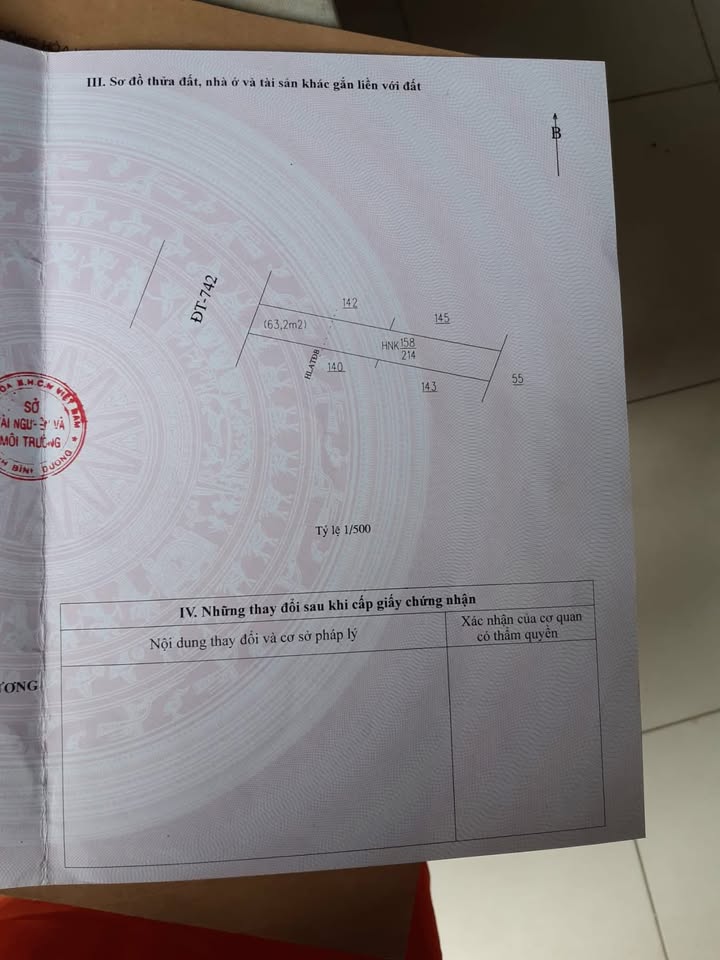 Đất mặt tiền ĐT 742 Vĩnh Tân 210m² giá 2.8 tỷ - Cơ hội đầu tư hấp dẫn!