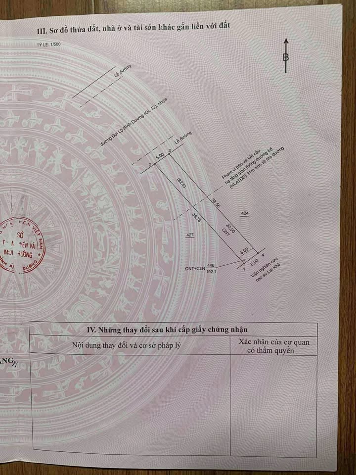 Lô đất Quốc lộ 13 Bàu Bàng 192m² giá 1.75 tỷ - Sổ hồng chính chủ!