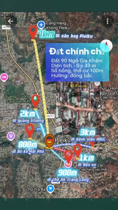 Đất thổ cư 165m² mặt tiền Ngô Gia Khảm - Chỉ 600 triệu, thương lượng!