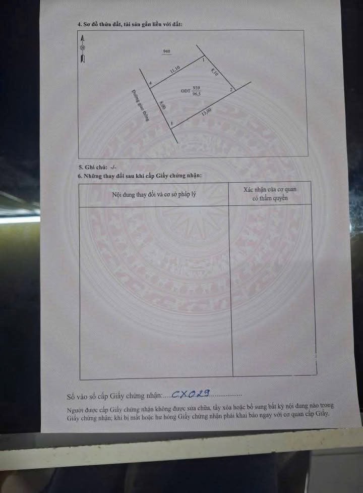 Đất Khu 6 Trưng Vương Việt Trì 95.6m² giá 2.9 tỷ - Khu vực dân cư đông đúc!