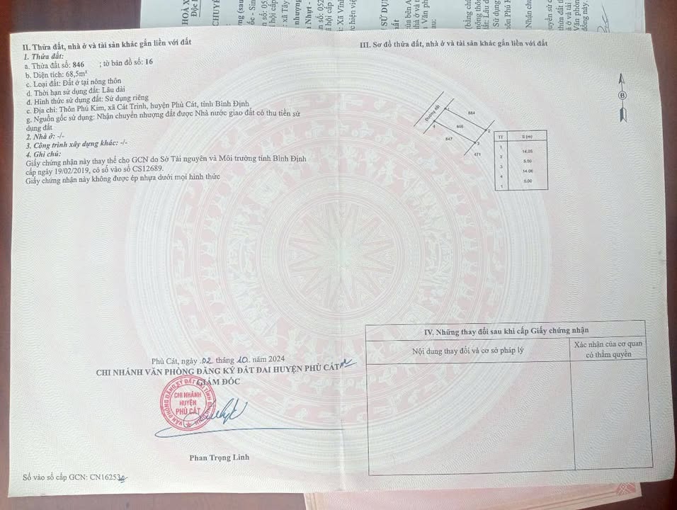 Đất liền kề tại Cát Trinh, Phù Cát 140m² giá 700 triệu - Cơ hội đầu tư tuyệt vời!