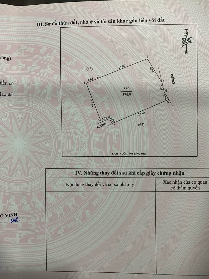Đất nền Nghi Phú Vinh 374.9m² giá 20 tỷ - Đầu tư sinh lời cao!