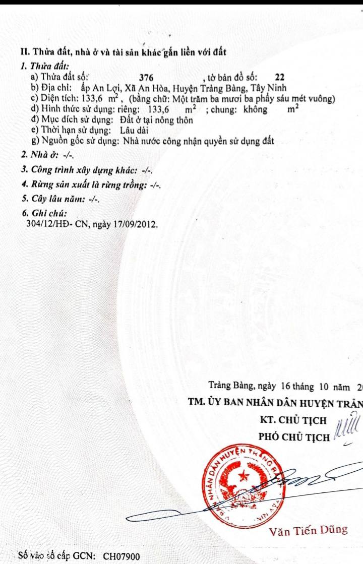 Đất nền Trảng Bàng 135m² giá 599 triệu - Sổ hồng chính chủ, thuận tiện đầu tư!