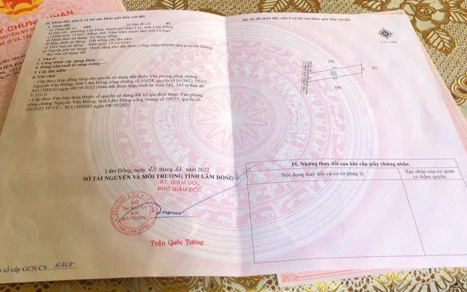 Đất thổ cư 500m² tại Bảo Lộc 1.55 tỷ - Gần chùa Trà, vị trí đẹp!