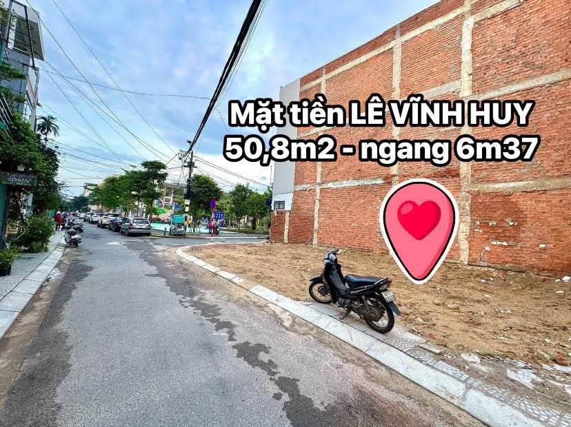 Đất Mặt Tiền đường Lê Vĩnh Huy, Hòa Cường Bắc 50.8m² giá 5.85 tỷ - Cơ hội đầu tư hấp dẫn!