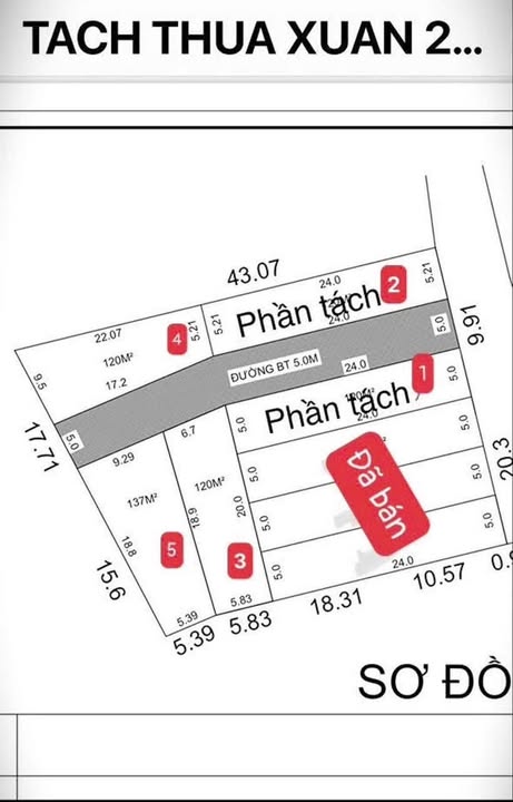 Đất nền Hòa Sơn, Đà Nẵng 120m² giá 2.95 tỷ - Cơ hội đầu tư tuyệt vời!