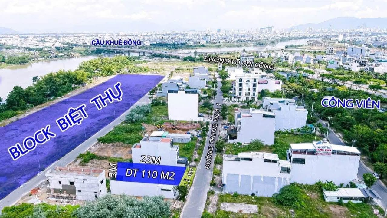 Đất nền đường Trung Hoà 1, Hòa Quý, 110m² - Nhiều nhà đẹp xung quanh!
