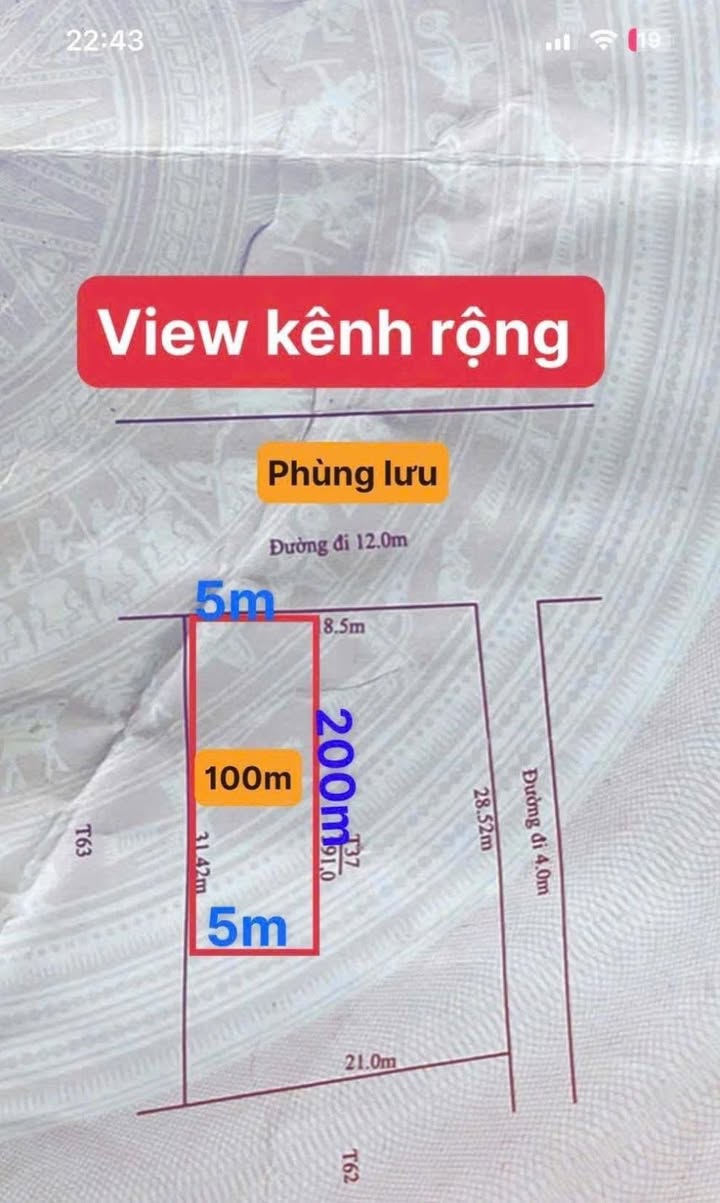 Đất mặt tiền Phùng Lưu, Thủy Dương 100m² giá 2.3 tỷ - Tiềm năng khai thác cực cao!