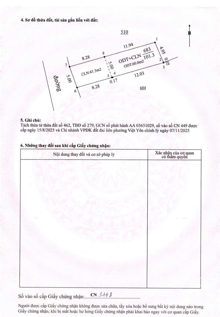 Đất Hương Mai, Việt Yên 101m² giá 800 triệu - Sổ đỏ chính chủ, tiện ích đầy đủ!