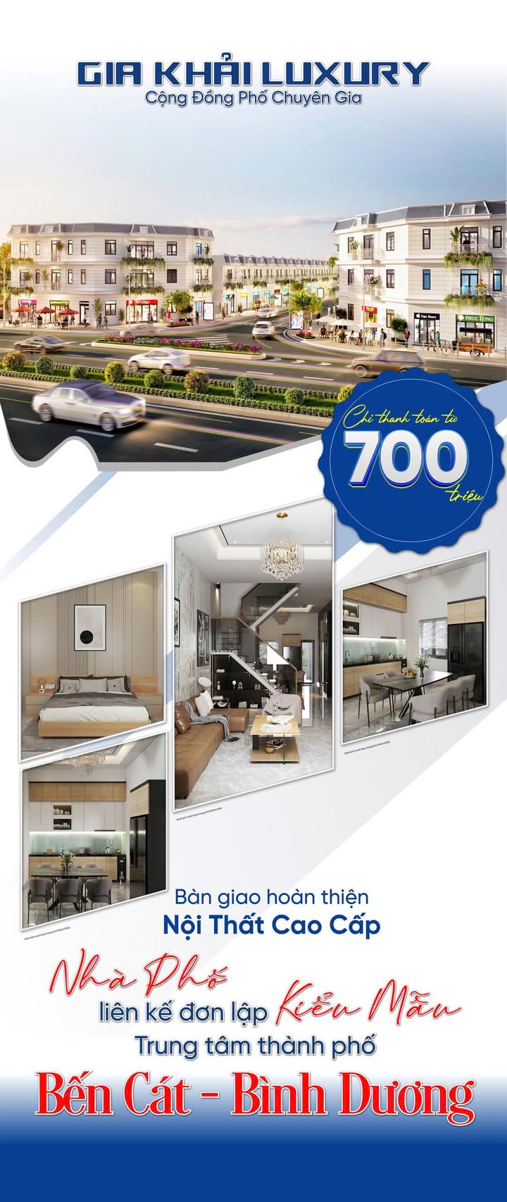 Nhà phố Gia Khải Luxury Bến Cát 63m² giá 2.4 tỷ - Đầu tư sinh lời tốt!