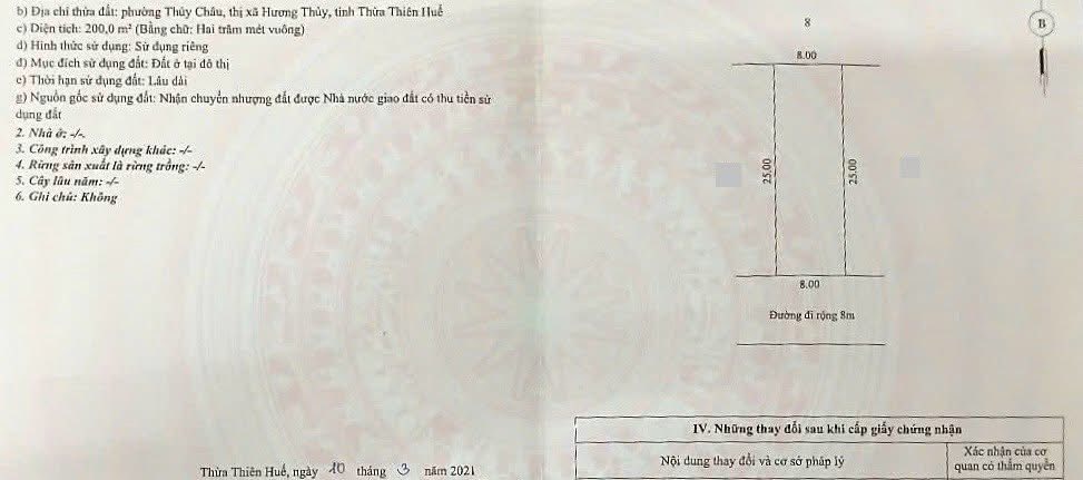 Đất nền Hương Thuỷ 200m² giá chỉ 1x triệu/m² - Cơ hội đầu tư tuyệt vời!