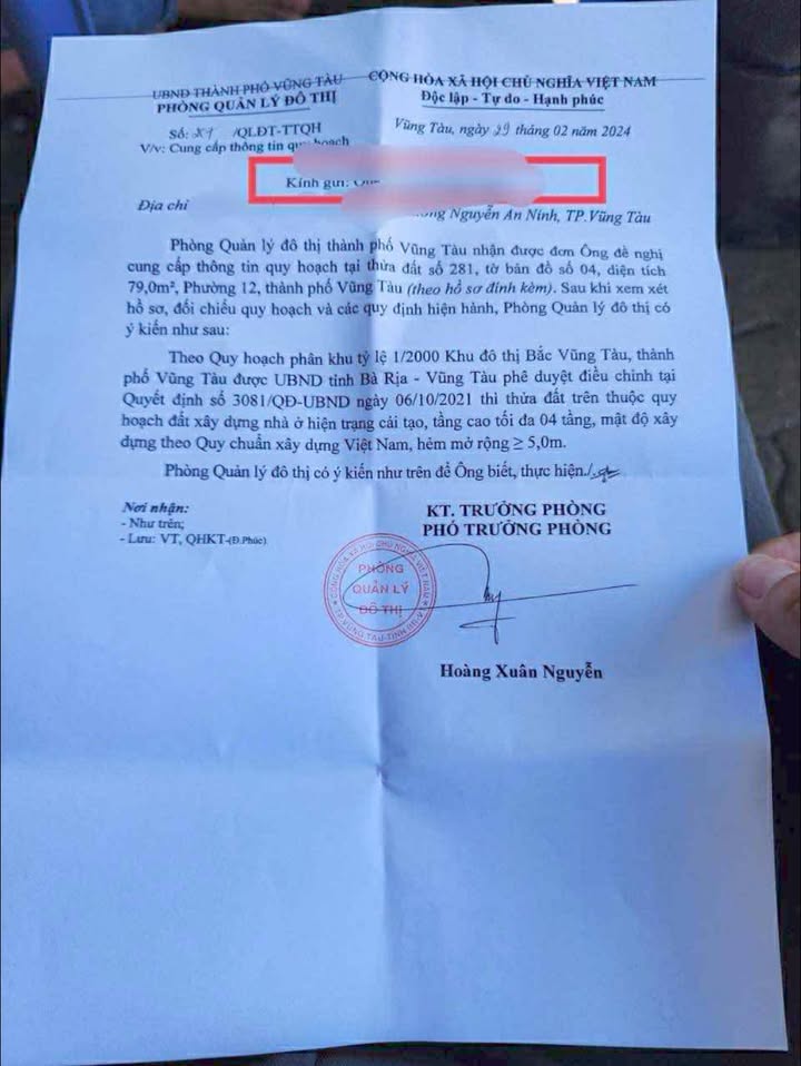 Đất thổ cư Hẻm 1475 Đường 30/4 Phường 12 Vũng Tàu 79m² giá 3 tỷ - Cơ hội đầu tư tuyệt vời!