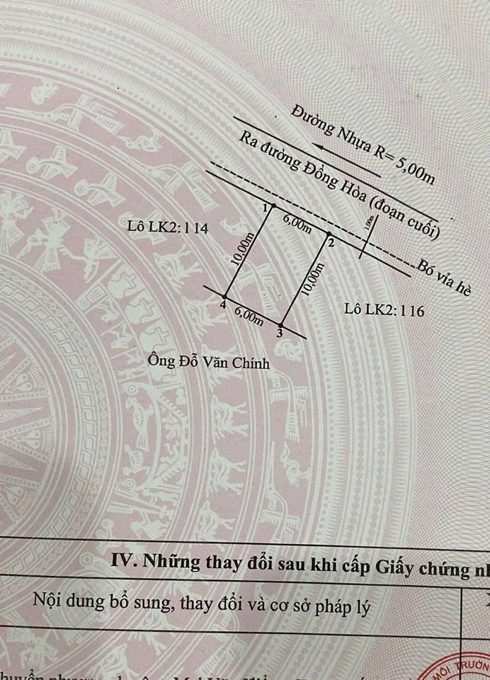 Lô đất đấu giá Đồng Hoà Kiến An 60m² giá 3.25 tỷ - Chính chủ bán gấp!