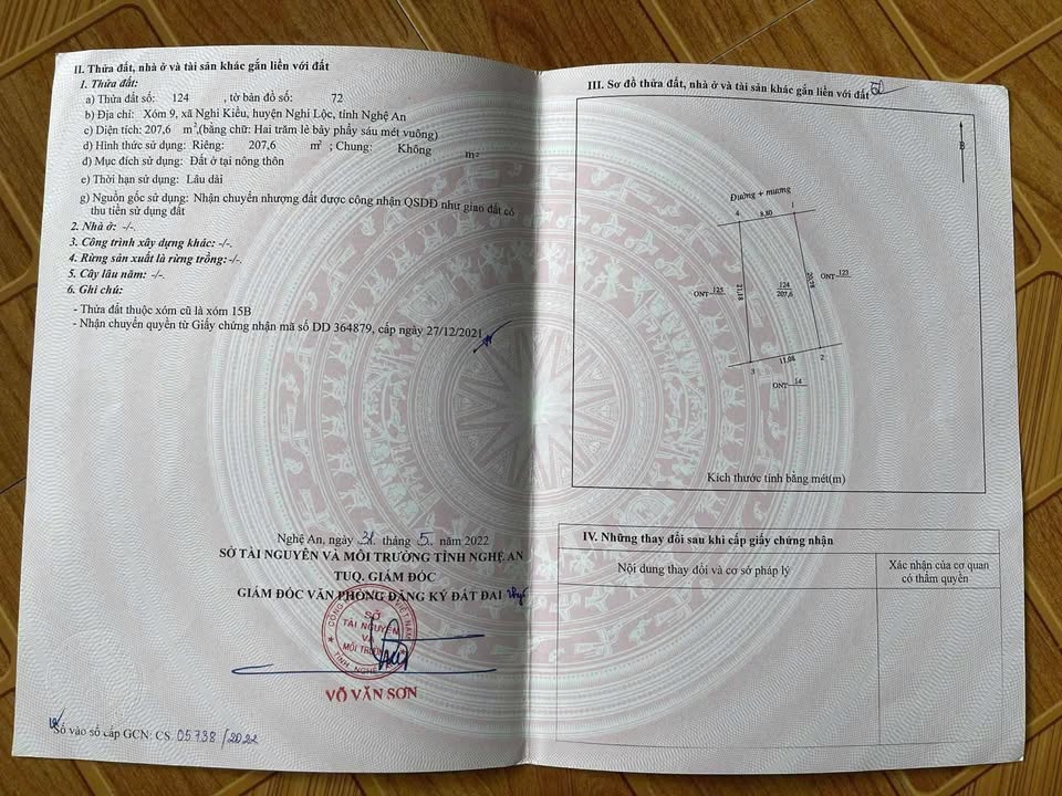 Đất thổ cư Nghi Kiều 208m² giá chỉ 799 triệu - Cơ hội đầu tư hấp dẫn!