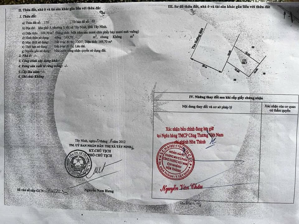 Đất Mặt Tiền Đường 30/4, Phường 3, TP Tây Ninh 150m² Giá 16 Tỷ - Vị trí vàng kinh doanh!