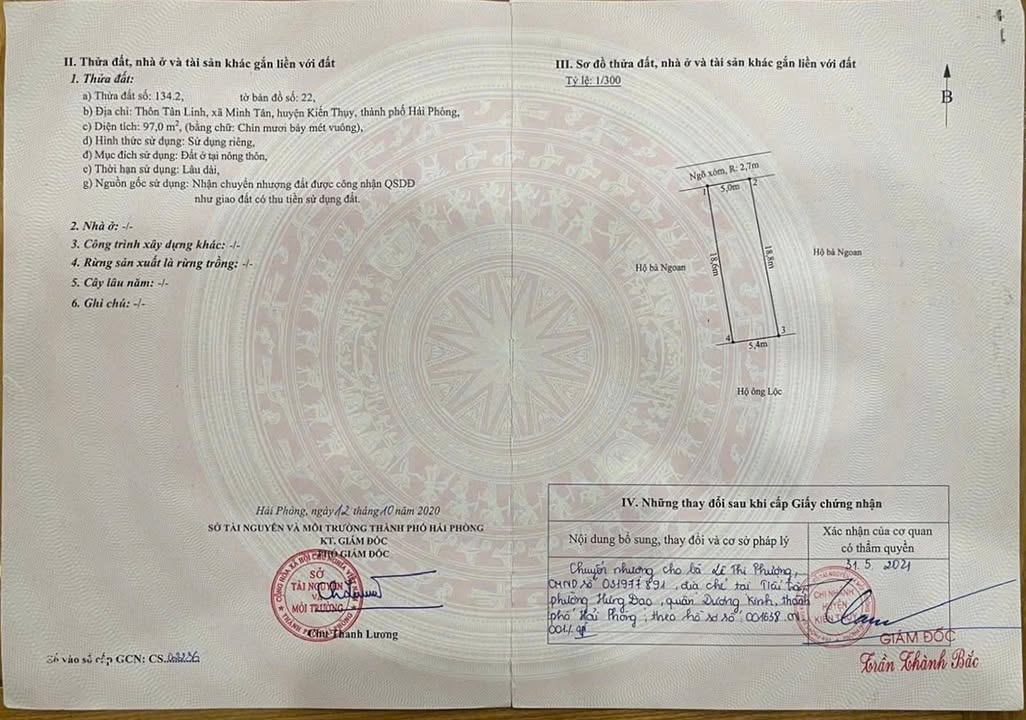 Đất nền đẹp tại Minh Tân, Kiến Thụy, Hải Phòng 97m² giá 1 tỷ - Đầu tư lý tưởng!