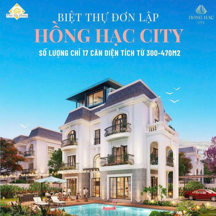 Biệt thự đơn lập Hồng Hạc City Bắc Ninh 300m² - Sổ hồng trao tay, không gian sống đẳng cấp!