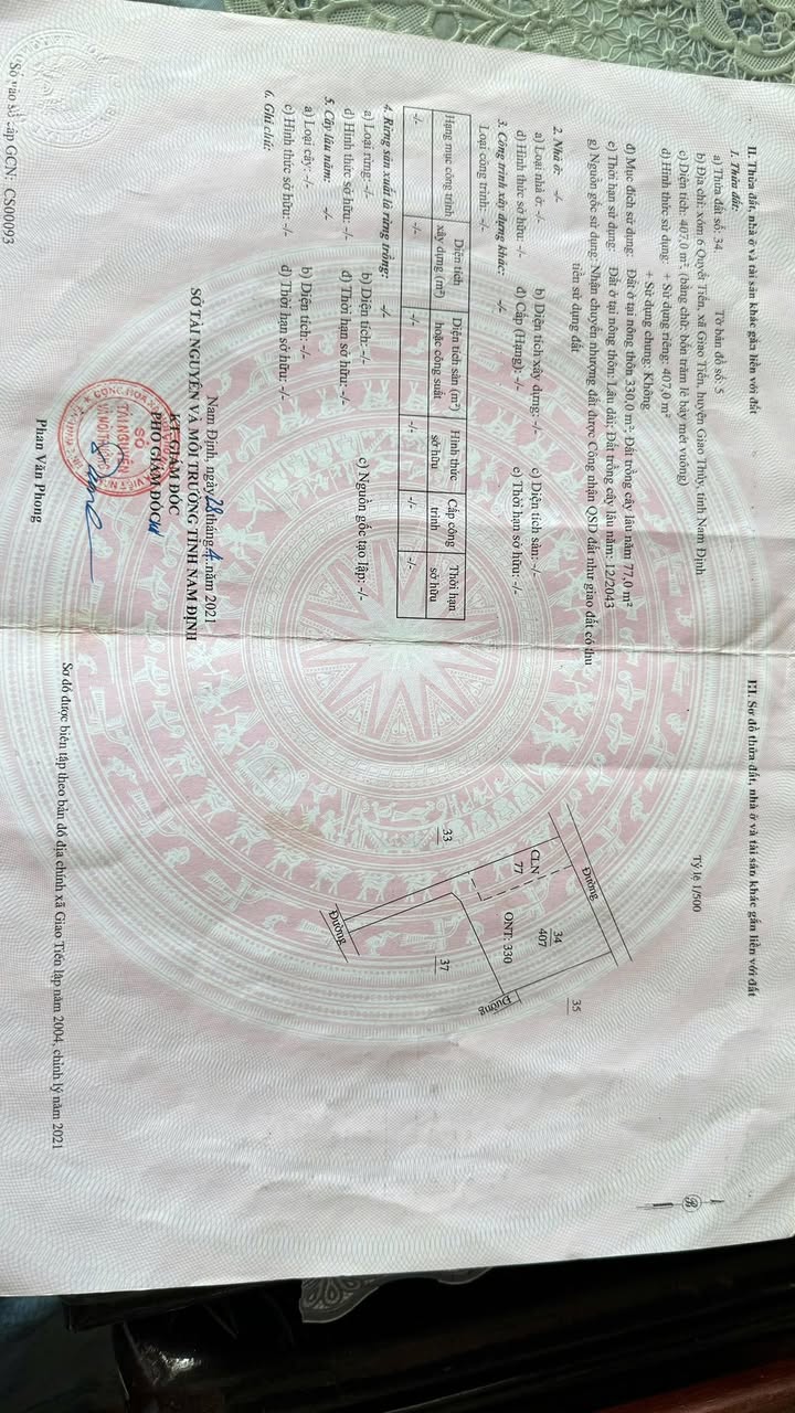 Đất Giao Tiến 407m² giá 2.5 tỷ - Cơ hội đầu tư lý tưởng!