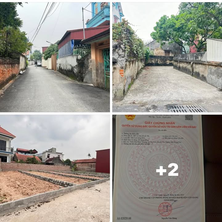 Đất thổ cư 66m² tại Văn Giang, Hưng Yên giá chỉ 1 tỷ - Đối diện Đại học Bách Khoa!