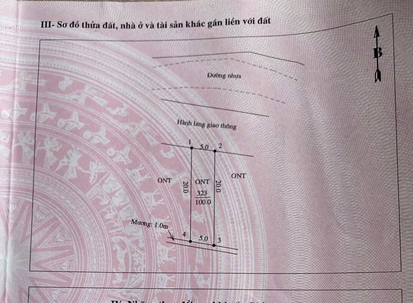 Đất chính chủ Thạch Đồng 100m² giá chỉ 1 tỷ - Pháp lý rõ ràng!