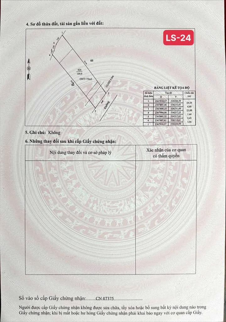 Lô đất 149.9m² tại xã Cẩm Khê - Giá đầu tư tốt chỉ 500 triệu!