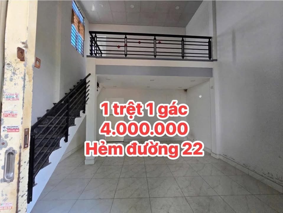 Nhà cho thuê hẻm 3m đường 22, Phước Long 70m² - Giá chỉ 4 triệu/tháng!