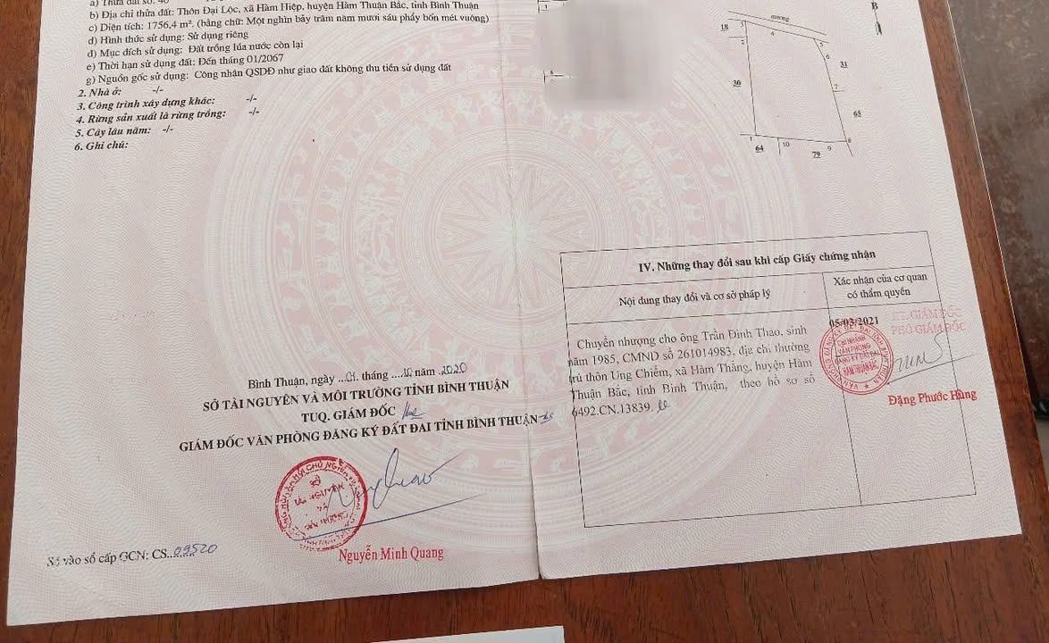 Đất 1 Sào 7 Hàm Hiệp, Bình Thuận giá chỉ 500 triệu - Đầu tư sinh lời ngay!