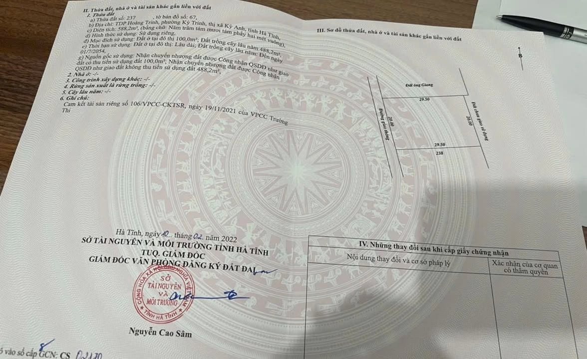 Đất Kỳ Trinh, Kỳ Anh 590m² - Cơ hội đầu tư sinh lời hấp dẫn!