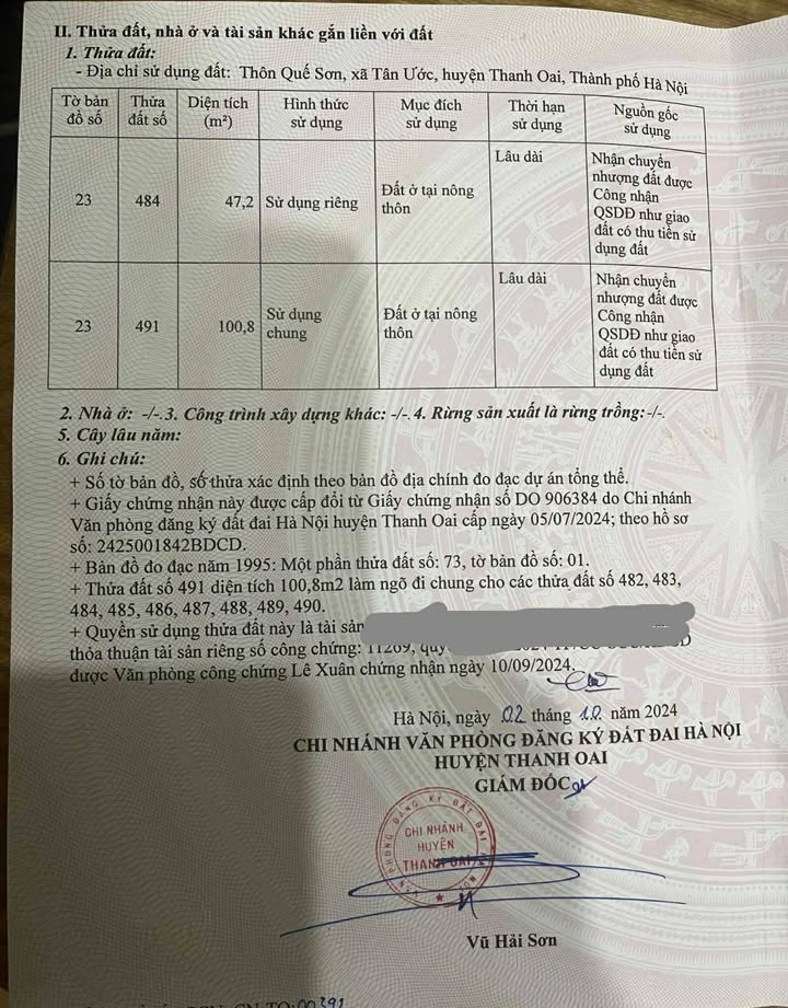 Đất nền lô góc Tân Ước, Thanh Oai 47m² giá 2 tỷ - Cơ hội đầu tư sinh lời!