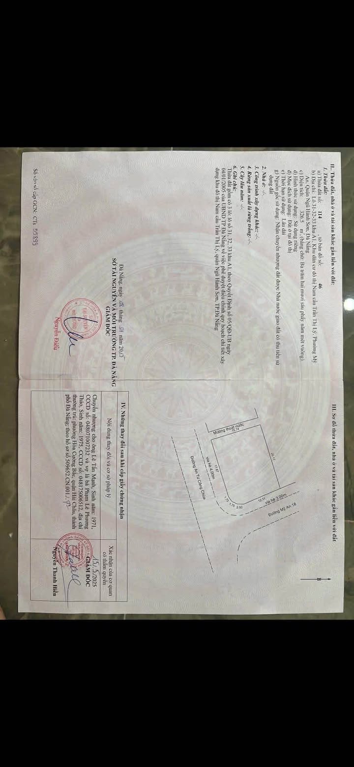 Đất nền 2 mặt tiền đường An Tư Công Chúa và Mỹ An 18, 326m² giá 43 tỷ - Vị trí siêu đẹp!