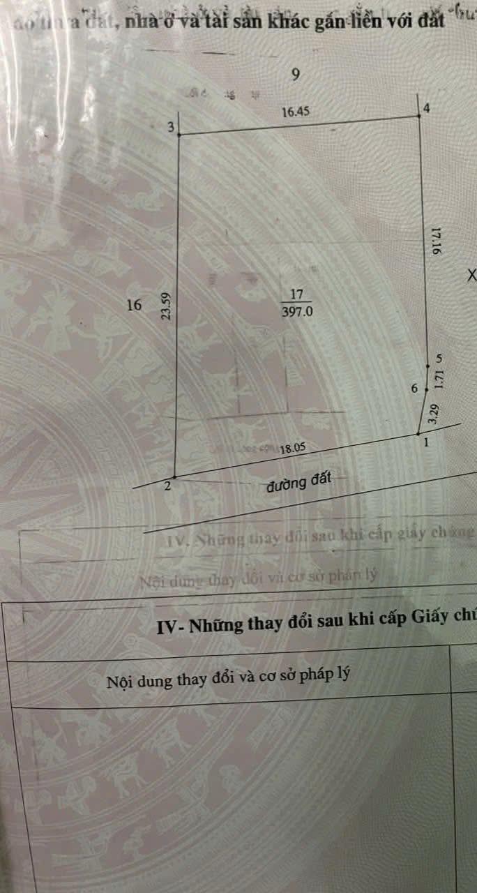 Đất thổ cư Tân Bửu 397m² giá 4.7 tỷ - Mặt tiền 18m, cơ hội đầu tư tuyệt vời!