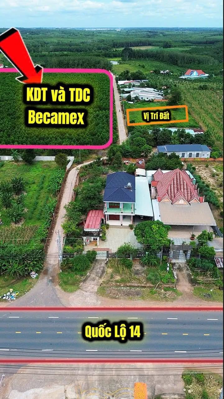 Đất nền Nha Bích 220m² giá chỉ 640 triệu - Đối diện Khu Đô Thị Becamex!