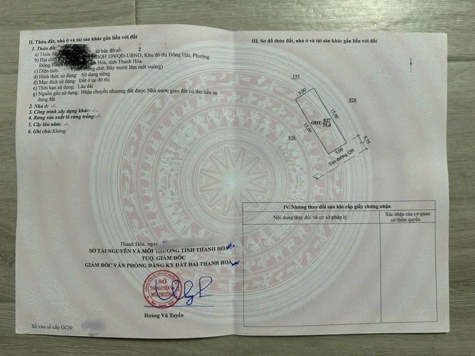 Đất nền Đông Hải, Thanh Hóa 75m² giá 3 tỷ - View công viên tuyệt đẹp!