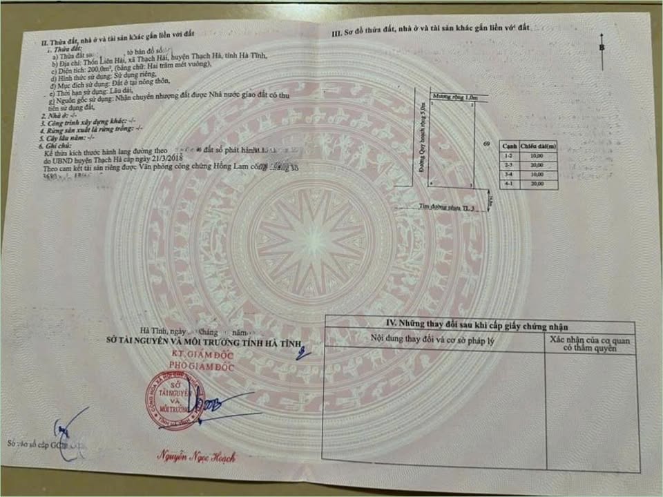 Đất Lô Góc 2 Mặt Tiền Liên Hải, Thạch Khê 200m² giá 2 tỷ - Kinh doanh sinh lời