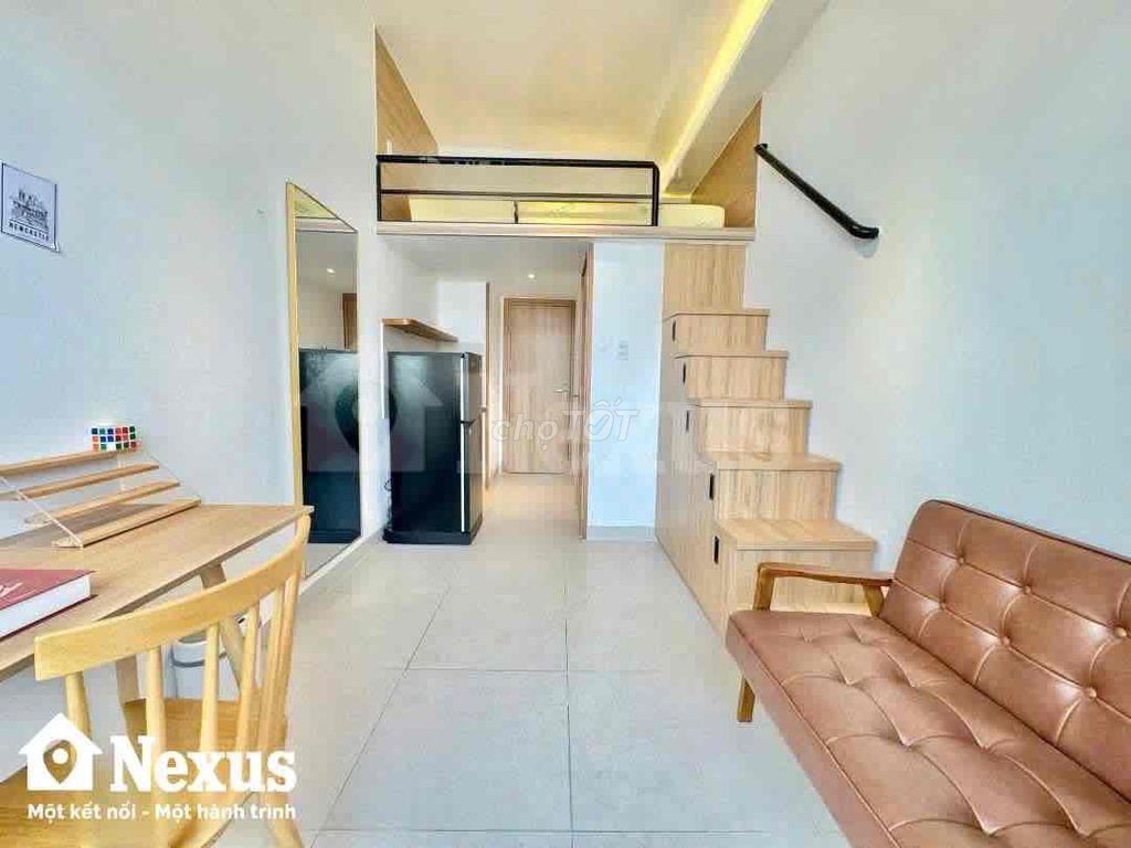 Căn hộ có gác ban công Quận 7 37m² giá 5.1 triệu - Đủ nội thất, gần Phú Mỹ Hưng!